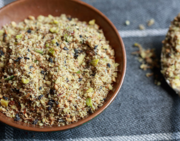 Soft turkish bread and dukkah (v)